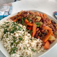 Brazilian bean dish at Cantinho da Regina in Sesimbra