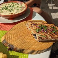 Mushroom Toast & vegetarian lasagna ♥️ at Cantinho da Regina in Sesimbra
