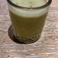 Free juice at Leo's Juice and Burger in Luebeck
