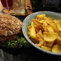Veganer Burger at Leo's Juice and Burger in Luebeck