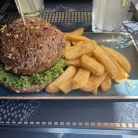 Vegan burger (Mittagsmenü)  at Peter Pane - Holstentor in Luebeck
