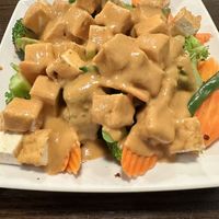 Peanut Lovers with tofu  at Thai Time in Vancouver