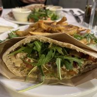 Ful sandwich (would have preferred just going with the platter!)   at Papyrus in Toronto