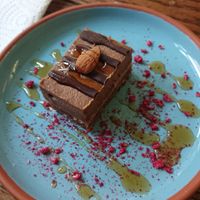 salted caramel cake  at Little Plant Pantry in Amsterdam