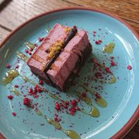 raspberry (how cute is that served)  at Little Plant Pantry in Amsterdam