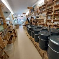 Inside the shop at Little Plant Pantry in Amsterdam