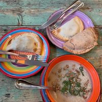 The empanadas were delicious and reminded me of the ones made by my family. at Little Plant Pantry in Amsterdam