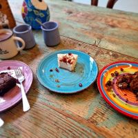 Brownie, cheese cake and banana loaf (forgot to take pic before starting!) at Little Plant Pantry in Amsterdam