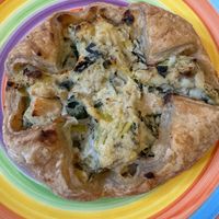 Vegan feta almond pie —so yum  at Little Plant Pantry in Amsterdam