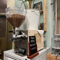 Peanut butter machine   at Little Plant Pantry in Amsterdam