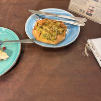 Leek tart at Little Plant Pantry in Amsterdam