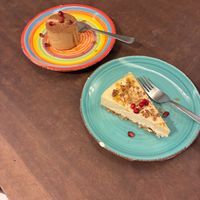 Cheesecake and tiramisu  at Little Plant Pantry in Amsterdam