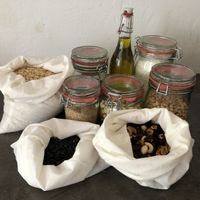 My first batch (bags & jars also from their store) at Little Plant Pantry in Amsterdam
