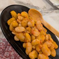 Flava beans (480 ALL) at Oda's Garden in Tirana