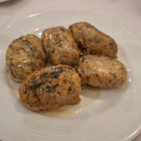 stuffed cabbage rolls at Oda's Garden in Tirana