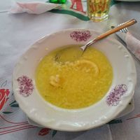 Rice soup (vegan) at Temi Albanian Food in Berat