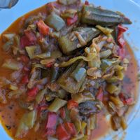 Okra at Temi Albanian Food in Berat