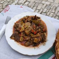 Okra at Temi Albanian Food in Berat