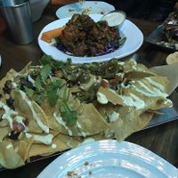 Nachos at No Bones Beach Club in Chicago