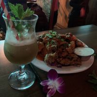 Cauliflower buffalo wins  at No Bones Beach Club in Chicago