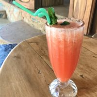 Fresh watermelon juice  at Bamboo Garden in Nyaungshwe