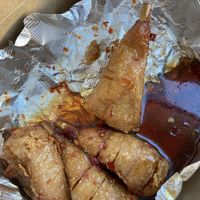 Hot wings - too much liquid, not spicy at LA Vegan in Los Angeles