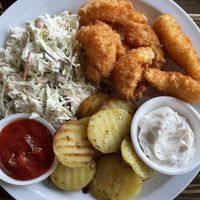 Vegan shrimp  at LA Vegan in Los Angeles