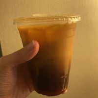 Thai iced tea with soy milk   at LA Vegan in Los Angeles