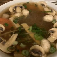 Poh tak soup with side of angel hair noodles   at LA Vegan in Los Angeles