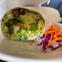 Pepper Steak Wrap at LA Vegan in Los Angeles