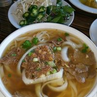 pho noodle not on menu - you have to ask for it at LA Vegan in Los Angeles