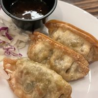 Dumplings fried  at LA Vegan in Los Angeles