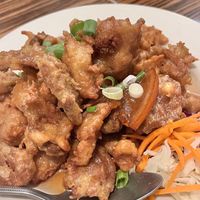 Orange chicken  at LA Vegan in Los Angeles