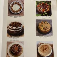 Some vegan desserts  at Fittie Sense in Kuala Lumpur