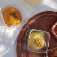 Smoked cheddar, fetta, and Italian cheeses at Atrameez Products in Amman