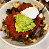 Vegan Golden Stack + tofu  at Golden Temple Natural Grocery & Cafe in Birmingham