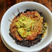My favorite menu item, the golden stack, no cheese/sour cream + nutritional yeast. at Golden Temple Natural Grocery & Cafe in Birmingham