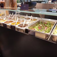 Build your own salad bar at Globus Bellevue Food Hall in Zurich