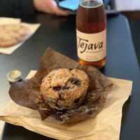 Vegan blueberry muffin at Jane The Bakery in San Francisco