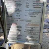Menu at Cafuné in Preston