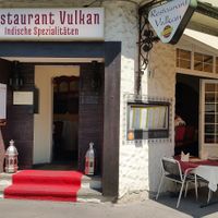 Exterior and outdoor seating at Vulkan in Zurich