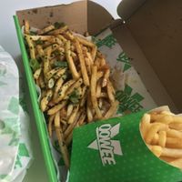 Fries galore at Oowee Vegan - Baldwin in Bristol