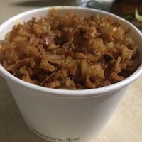 Crispy Onion Mac and Cheese  at Oowee Vegan - Baldwin in Bristol