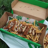 Cluckin fries at Oowee Vegan - Baldwin in Bristol