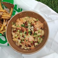 Bacon Mac and cheese (limited edition) at Oowee Vegan - Baldwin in Bristol