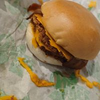 Double smash burger at Oowee Vegan - Baldwin in Bristol