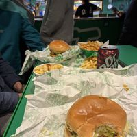 Classic cheese, bacon mac, swiss bacon burger, marmite fries   at Oowee Vegan - Baldwin in Bristol