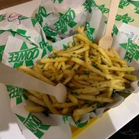 The amazing garlic fries  at Oowee Vegan - Baldwin in Bristol