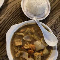 Amazing vegan massaman curry with tofu   at Thai Delight in San Luis Obispo