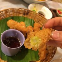 Best deep-fried batter I’ve eaten, texture on point - doesn’t taste oily like normal deep-fried snacks  at Ginger Farm Kitchen in Chiang Mai